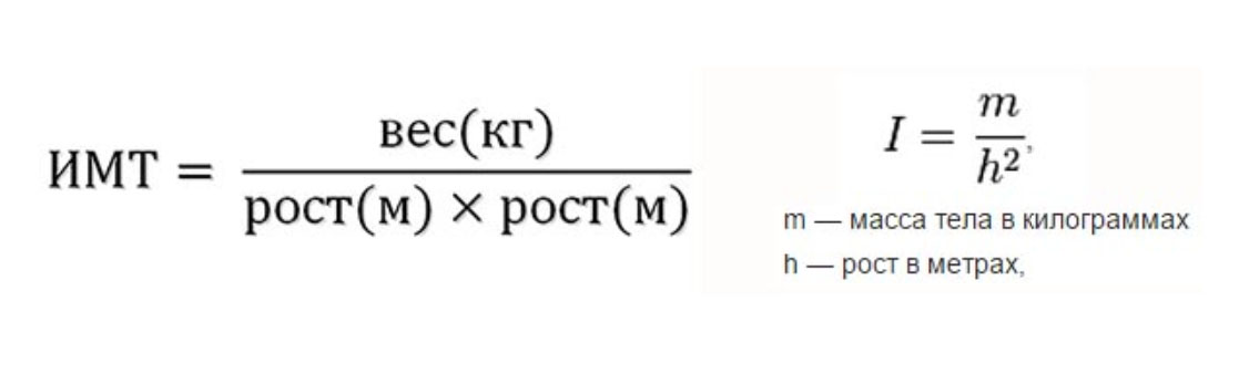 Индекс массы тела формула картинки
